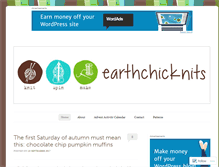 Tablet Screenshot of earthchicknits.com